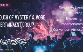 corporate events, team building, a touch of mystery las vegas entertainment