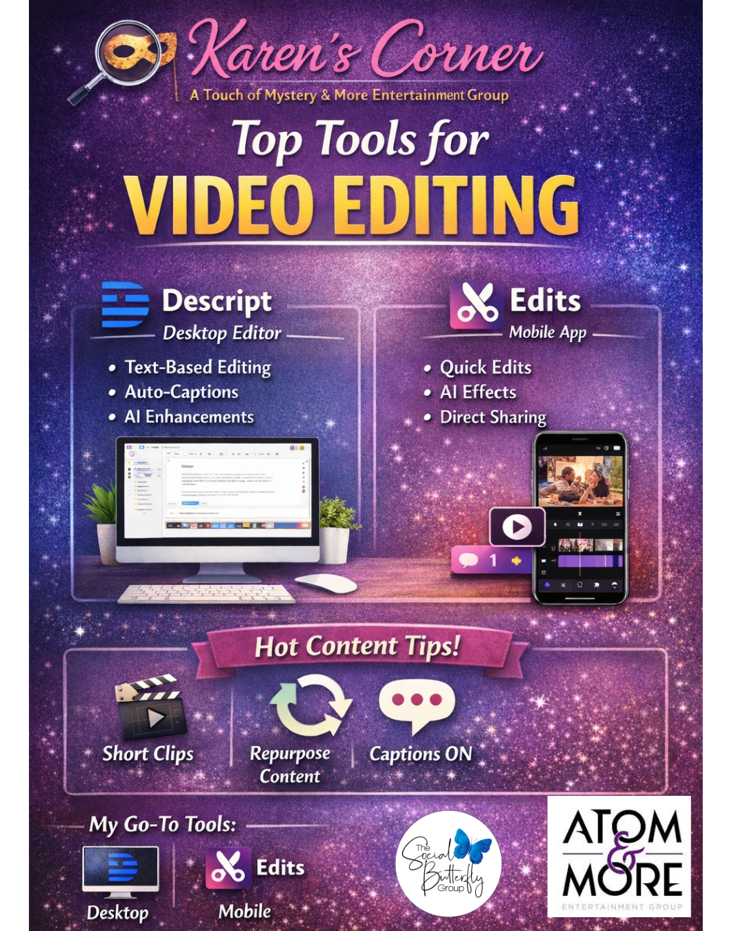 A Friendly How-To on Video Editing with Descript & Edits