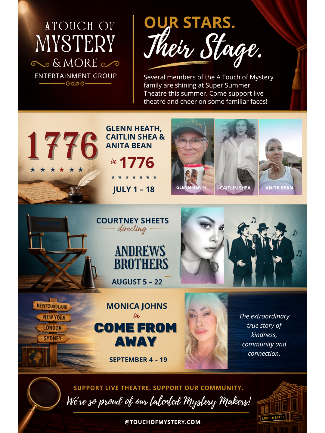 When Our Mystery Makers Take Center Stage This Summer