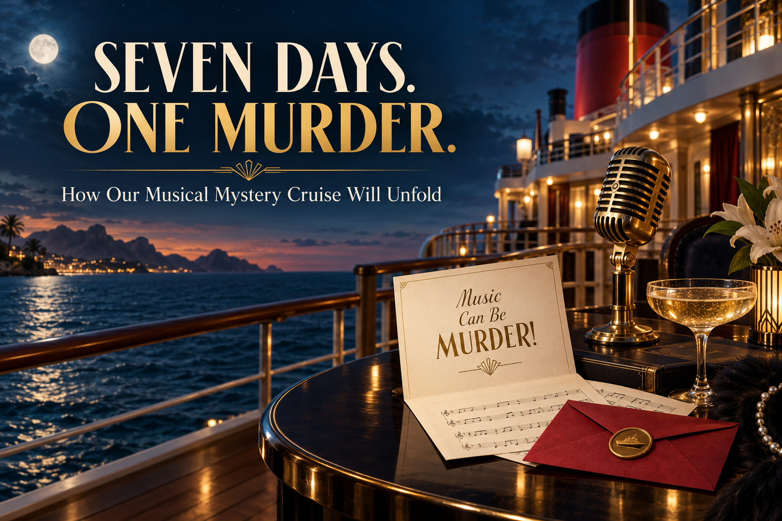 Seven Days, One Murder: How Our Musical Mystery Cruise Will Unfold