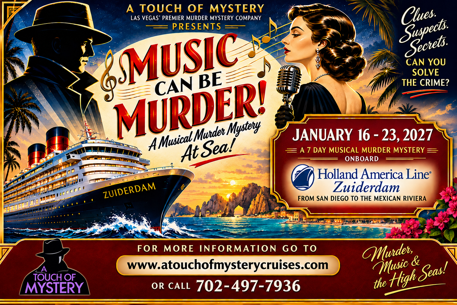 Music Can Be Murder: A Seven-Day Murder Mystery Cruise to the Mexican Riviera