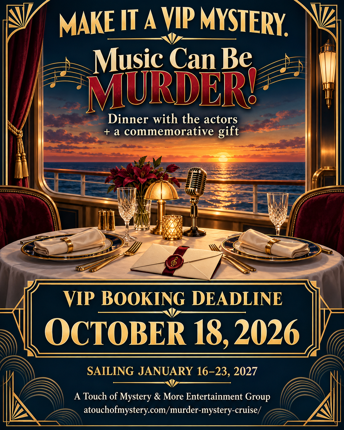 The Mystery Can Wait. Your VIP Booking Can’t.